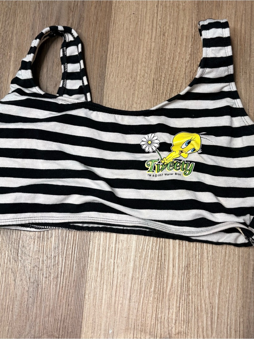 Vintage Tweety Bird sports bra, size M #tweety #cartoon